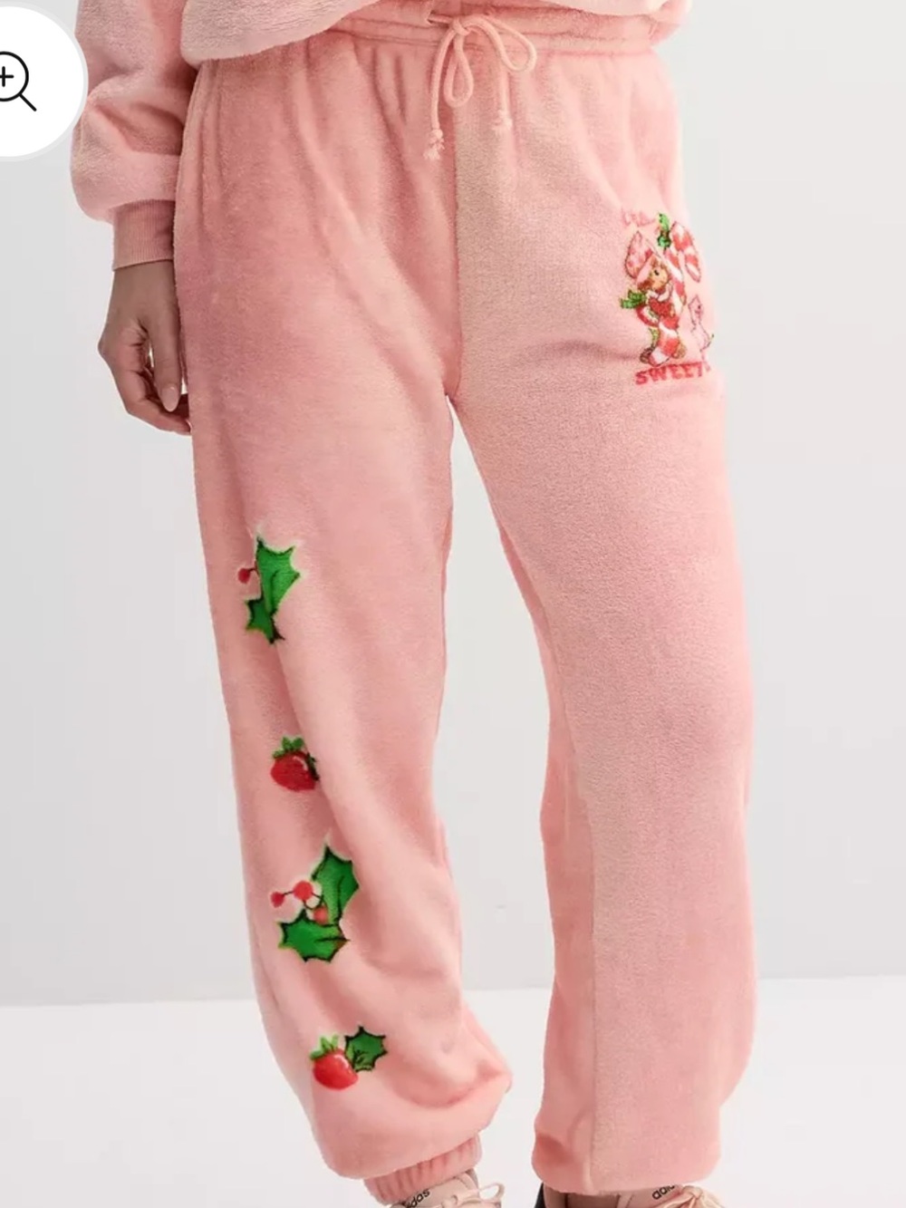 Pink Strawberry Shortcake On The Sweet List Woobie Jogger Pants Pajama Bottoms